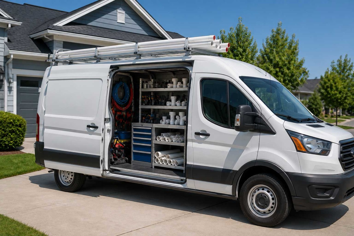 Rapid Flow Plumbing fully-stocked service van